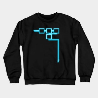 Grid Pattern Crewneck Sweatshirt